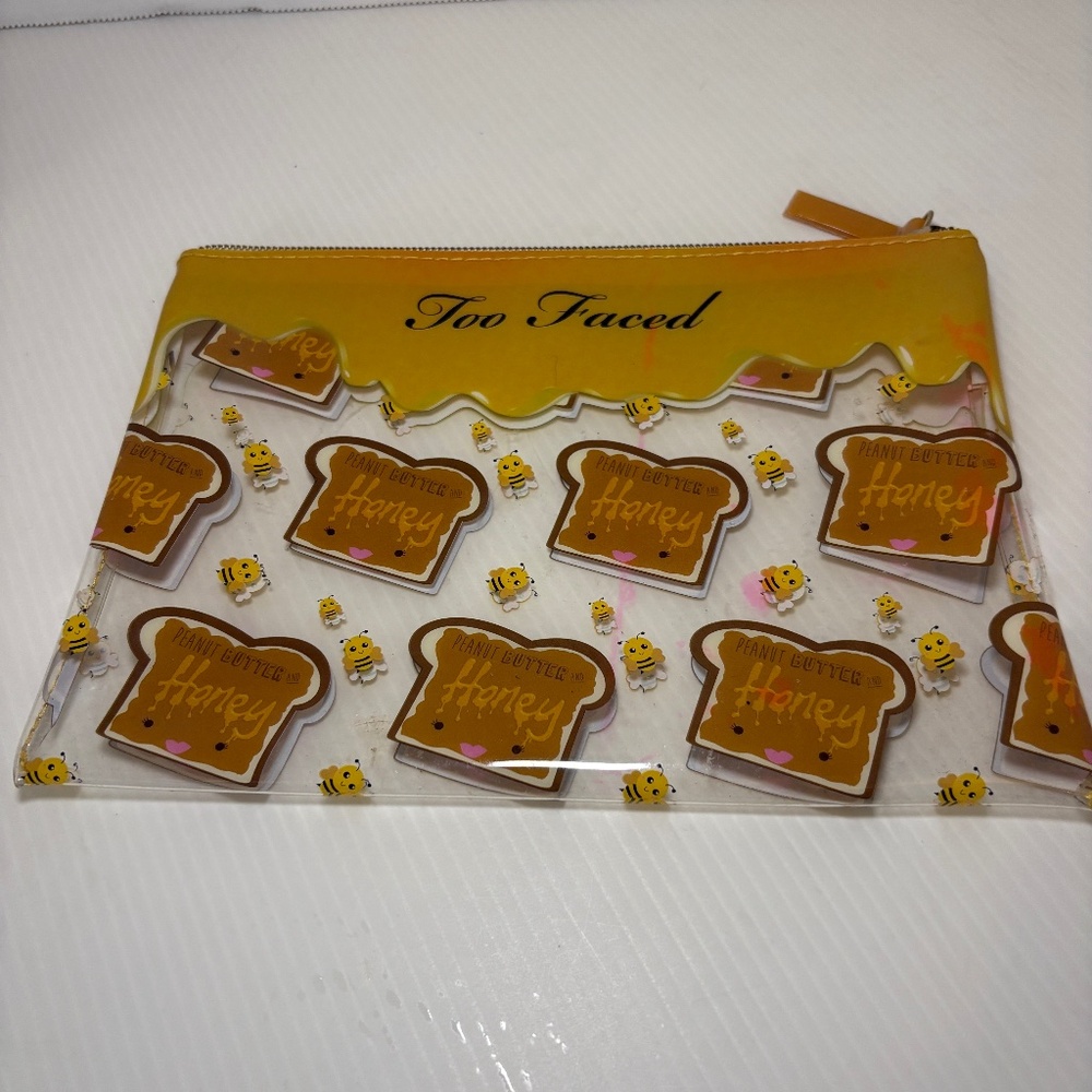 Too Faced Peanut Butter & Honey Cosmetic Bag Discontinued